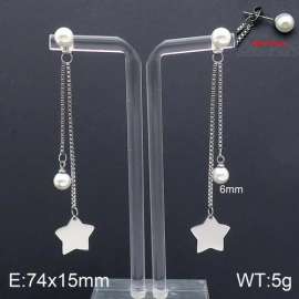 SS Shell Pearl Earrings