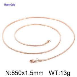 SS Rose Gold-Plating Necklace