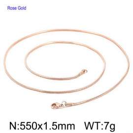 SS Rose Gold-Plating Necklace