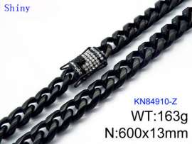 Stainless Steel Black-plating Necklace