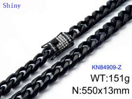 Stainless Steel Black-plating Necklace