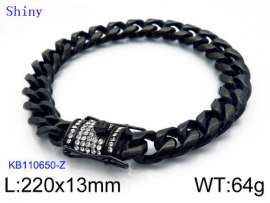 Stainless Steel Black-plating Bracelet