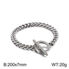 Stainless Steel Stone Bracelet