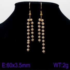 Stainless Steel Stone&Crystal Earring