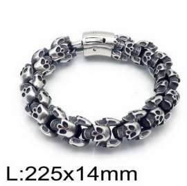 Stainless Skull Bracelet