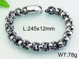 Stainless Skull Bracelet