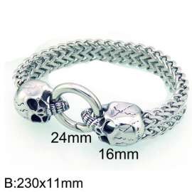 Stainless Skull Bracelet