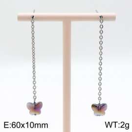 Stainless Steel Stone&Crystal Earring