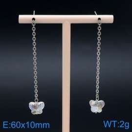 Stainless Steel Stone&Crystal Earring