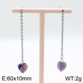 Stainless Steel Stone&Crystal Earring