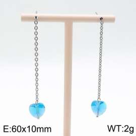 Stainless Steel Stone&Crystal Earring