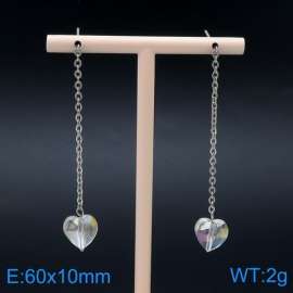 Stainless Steel Stone&Crystal Earring