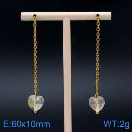 Stainless Steel Stone&Crystal Earring