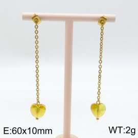 Stainless Steel Stone&Crystal Earring