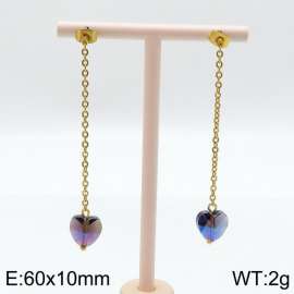 Stainless Steel Stone&Crystal Earring