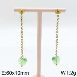 Stainless Steel Stone&Crystal Earring