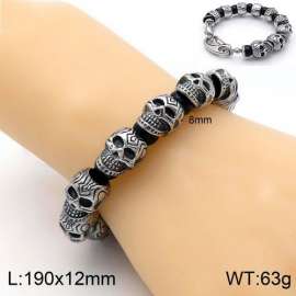 Stainless Skull Bracelet