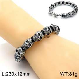 Stainless Skull Bracelet