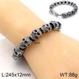 Stainless Skull Bracelet