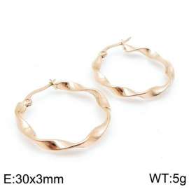 SS Rose Gold-Plating Earring