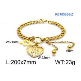 Stainless Steel Gold-plating Bracelet