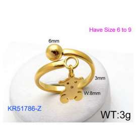 Stainless Steel Gold-plating Ring