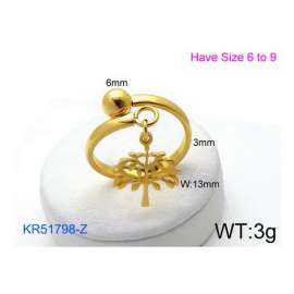 Stainless Steel Gold-plating Ring