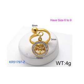 Stainless Steel Gold-plating Ring