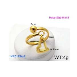 Stainless Steel Gold-plating Ring