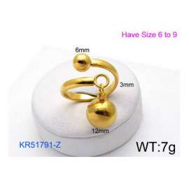 Stainless Steel Gold-plating Ring