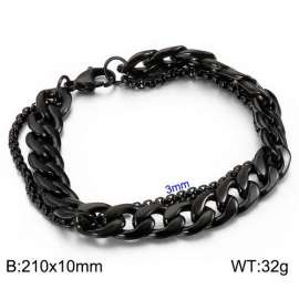 Stainless Steel Black-plating Bracelet