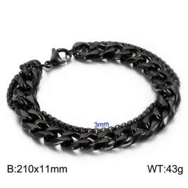 Stainless Steel Black-plating Bracelet