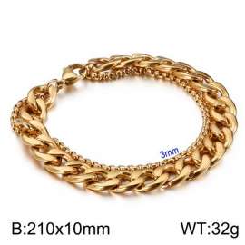 Stainless Steel Gold-plating Bracelet