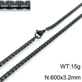 Stainless Steel Black-plating Necklace