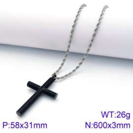 Stainless Steel Black-plating Necklace