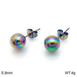 SS Colorful Plating Earring