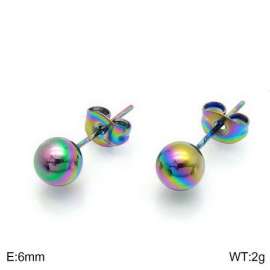 SS Colorful Plating Earring