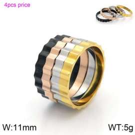 Stainless Steel Rose Gold-plating Ring