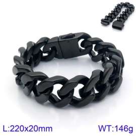 Stainless Steel Black-plating Bracelet