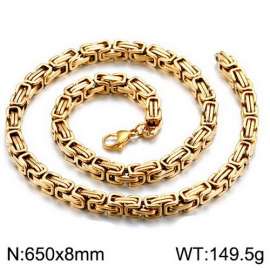 SS Gold-Plating Necklace