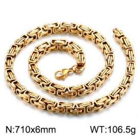 SS Gold-Plating Necklace