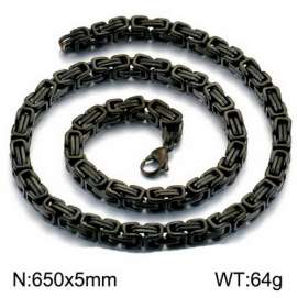 Stainless Steel Black-plating Necklace