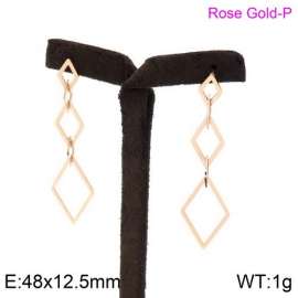 SS Rose Gold-Plating Earring