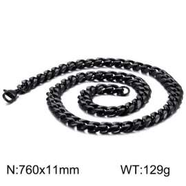 Stainless Steel Black-plating Necklace