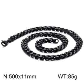 Stainless Steel Black-plating Necklace