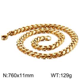 SS Gold-Plating Necklace