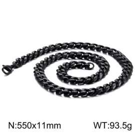 Stainless Steel Black-plating Necklace