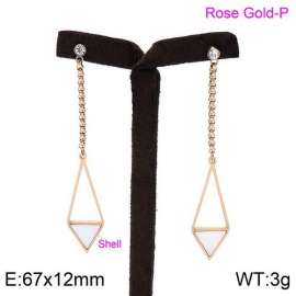 Stainless Steel Stone&Crystal Earring