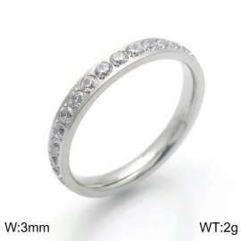 Stainless Steel Stone&Crystal Ring