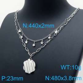 Stainless Steel Stone Necklace